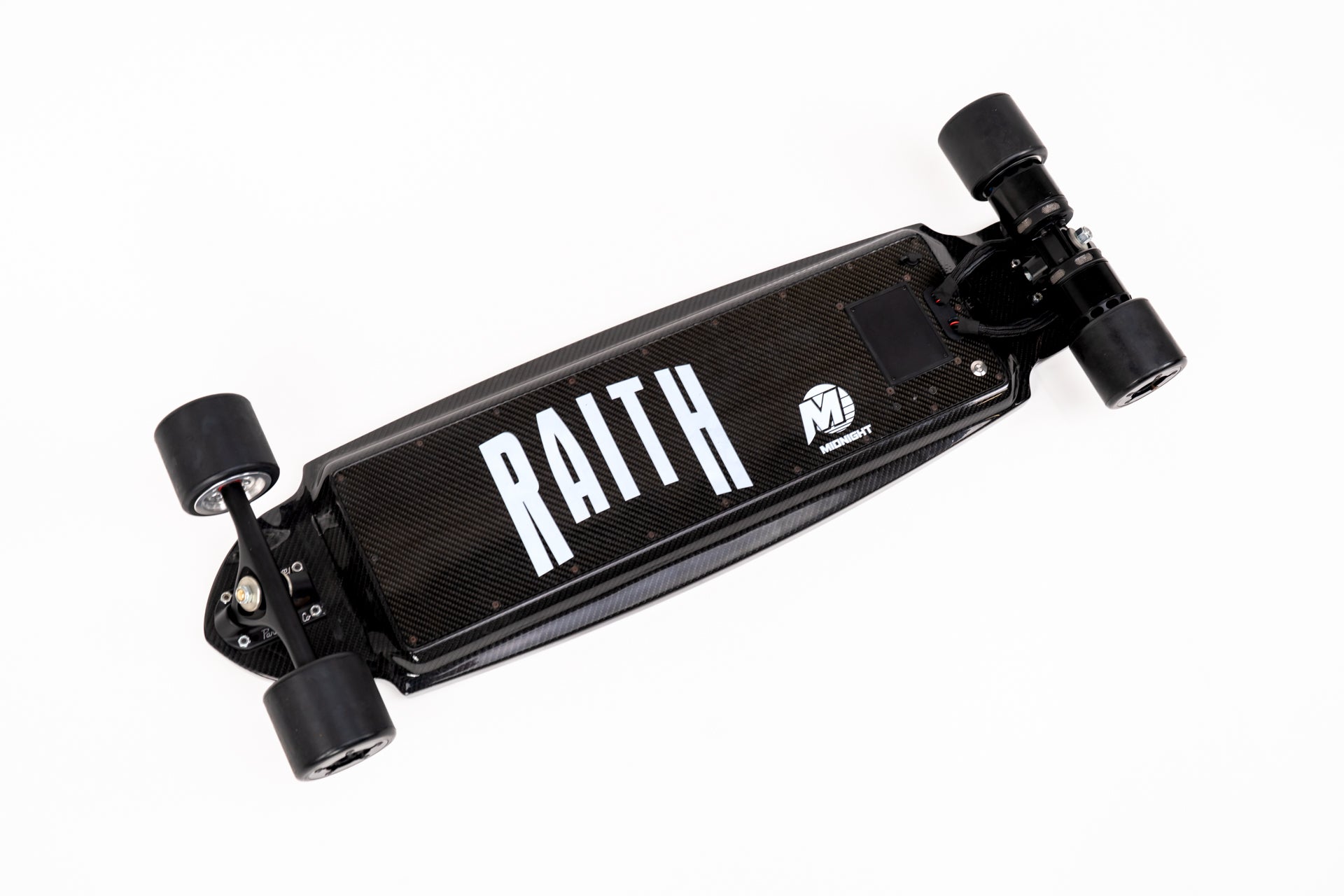 Midnight Carbon 2WD | Black Electric Skateboard | Raith Skateboards